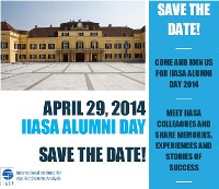 IIASA Alumni Day